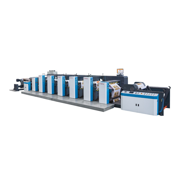 impresora flexográfica de etiquetas máquina de impresión de tipo horizontal